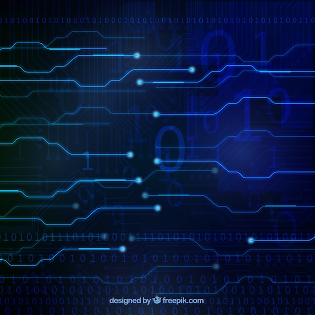 Vector gratuito fondo de tecnología azul