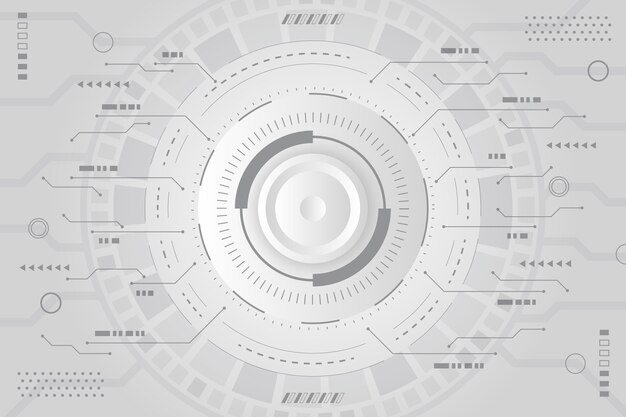 Fondo de tecnología blanca moderna