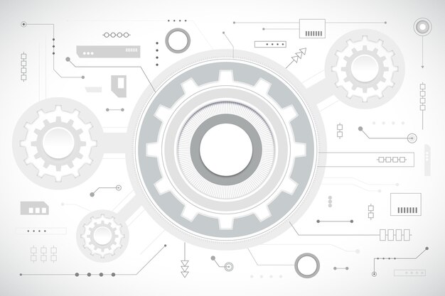 Fondo de tecnología blanca