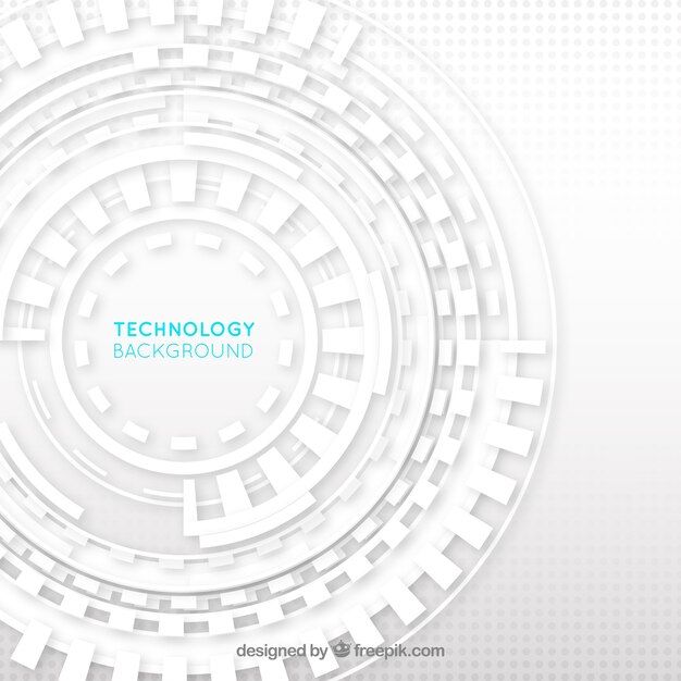 Fondo de tecnología blanco