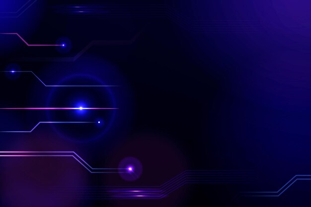 Fondo de tecnología de cuadrícula digital en tono morado