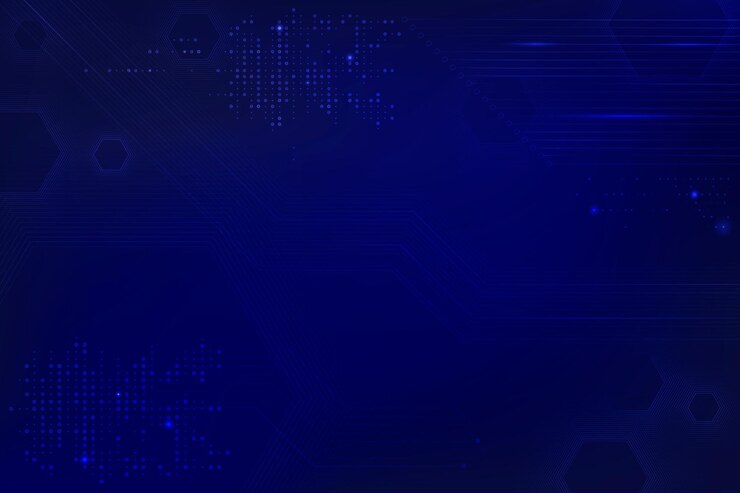 Vector gratuito fondo de tecnología de datos azul con placa de circuito