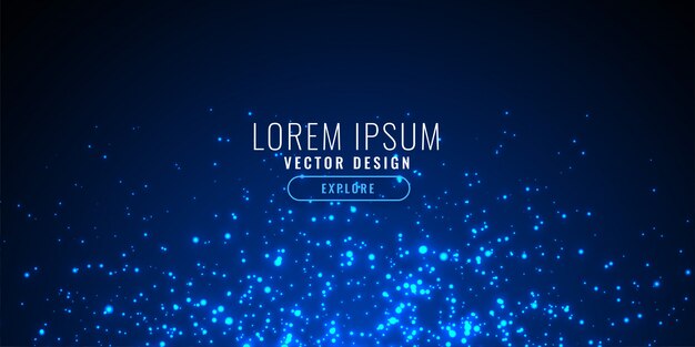 Fondo de tecnología destellos azules abstractos