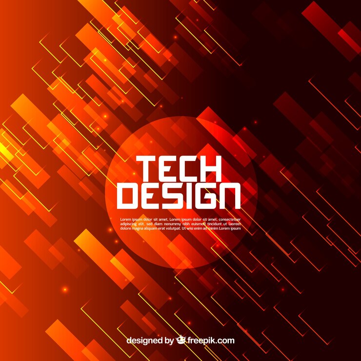 Vector gratuito fondo de tecnología en estilo abstracto