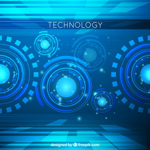 Fondo de tecnología en estilo abstracto