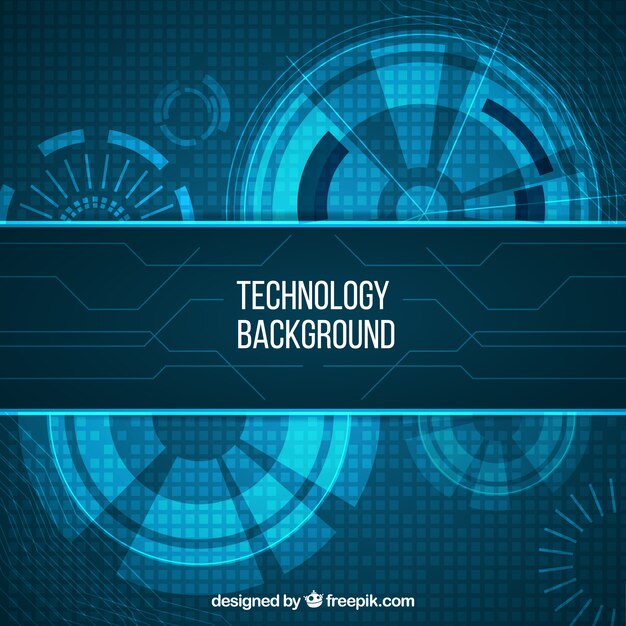 Fondo de tecnología en estilo abstracto