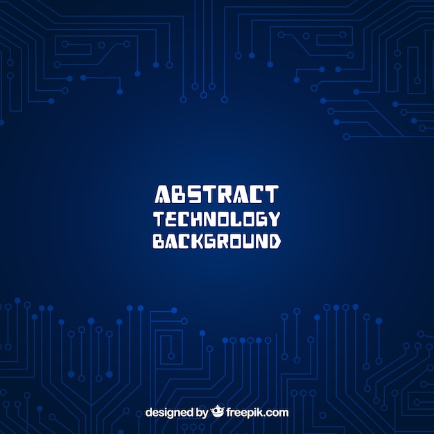 Fondo de tecnología en estilo abstracto