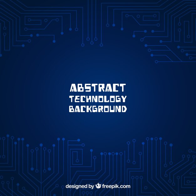 Fondo de tecnología en estilo abstracto
