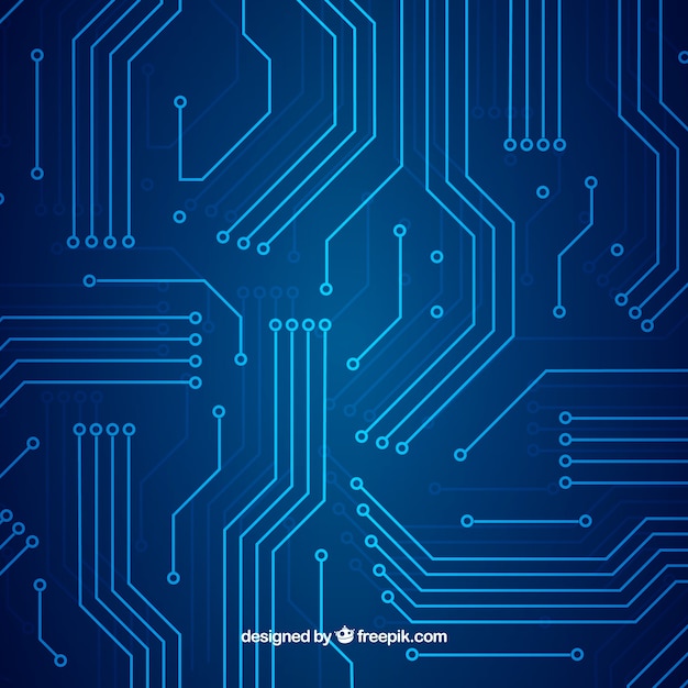 Fondo de tecnología en estilo abstracto