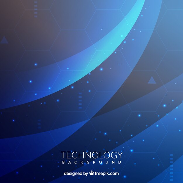 Fondo de tecnología en estilo abstracto