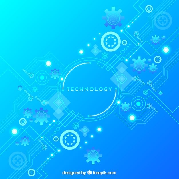 Fondo de tecnología en estilo abstracto