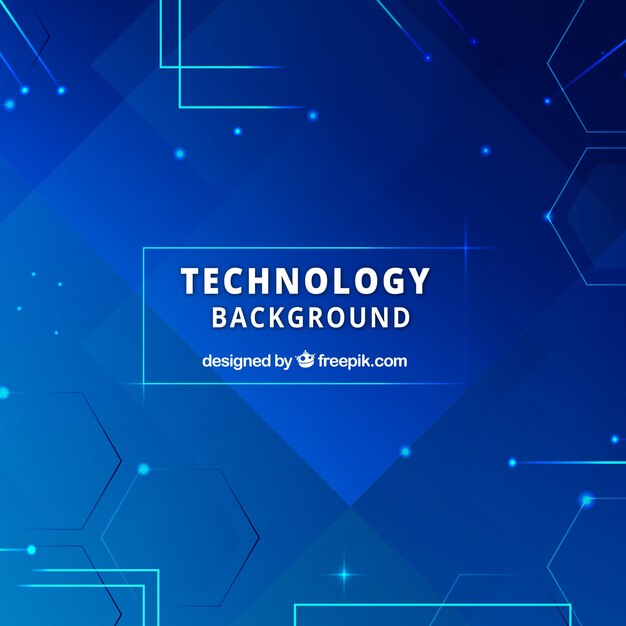 Fondo de tecnología en estilo abstracto
