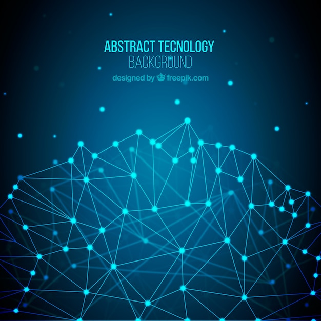 Fondo de tecnología en estilo abstracto