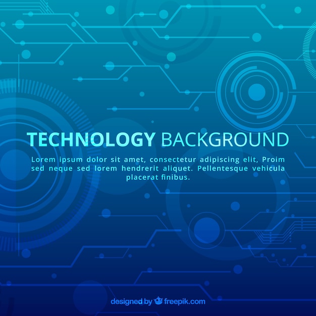 Fondo de tecnología en estilo abstracto