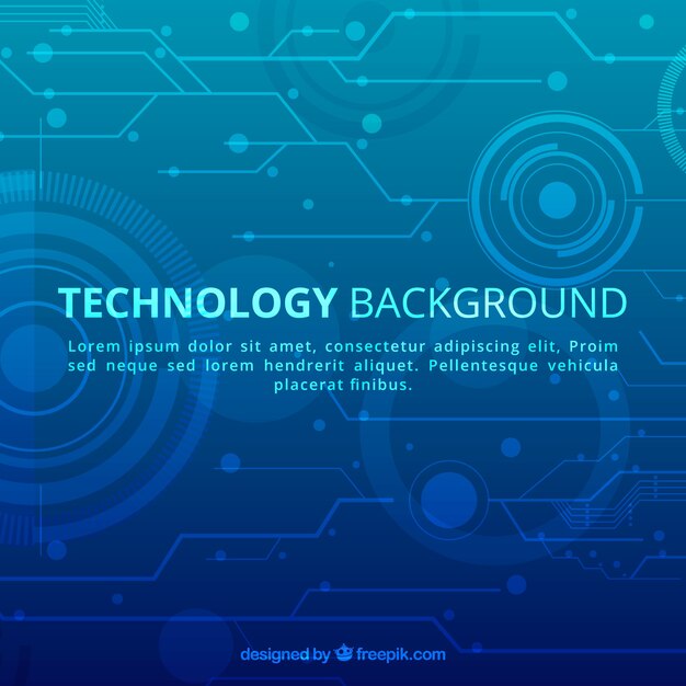 Fondo de tecnología en estilo abstracto