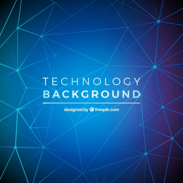 Fondo de tecnología con geometría
