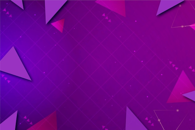 Fondo de tecnología geométrica púrpura