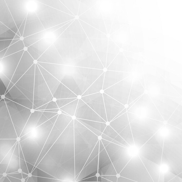 Fondo de tecnología gris brillante abstracto