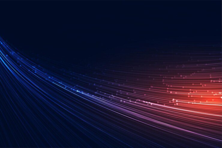 Vector gratuito fondo de tecnología de líneas de velocidad que fluye