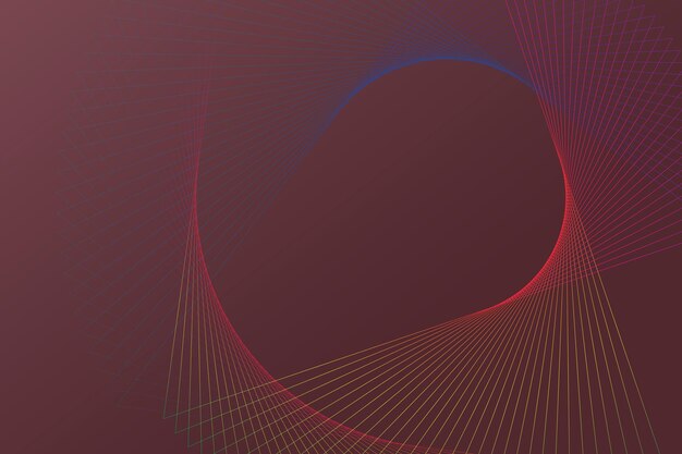 Fondo de tecnología con patrón de estructura metálica en espiral en tono rojo
