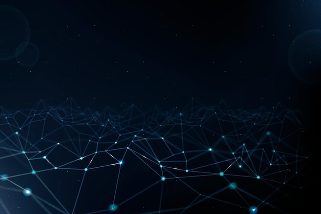 Fondo de tecnología de redes 5G con línea digital azul