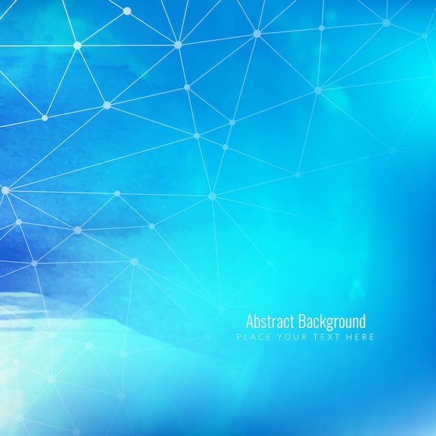 Fondo tecnológico de acuarela azul