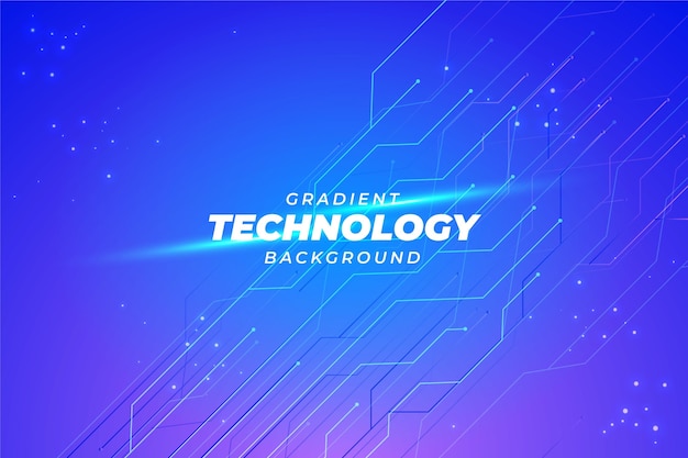 Fondo tecnológico azul gradiente