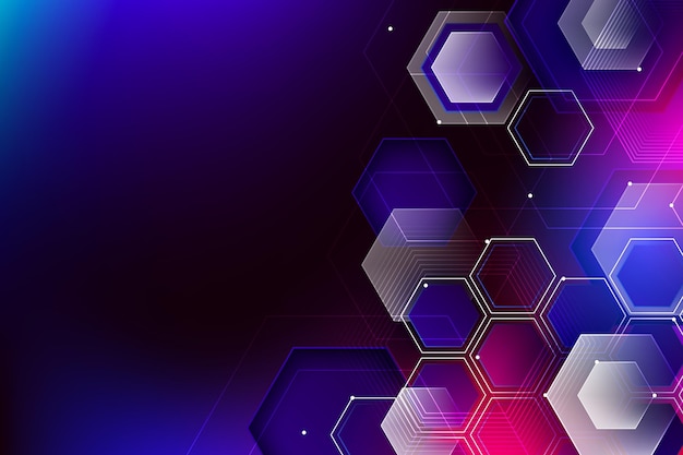 Fondo tecnológico de color gradiente