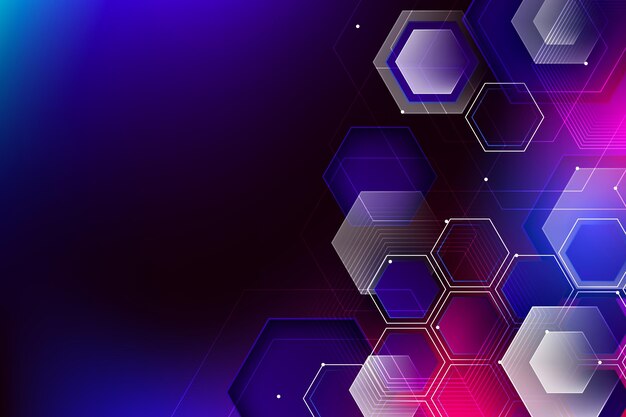 Fondo tecnológico de color gradiente