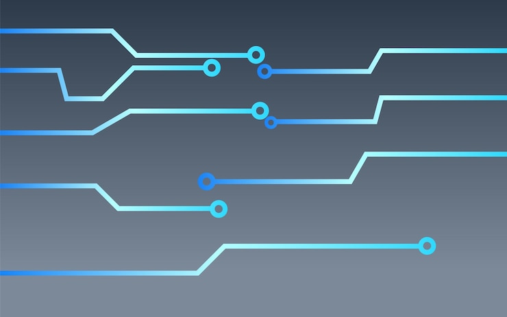 Vector gratuito fondo tecnológico diseño colorido