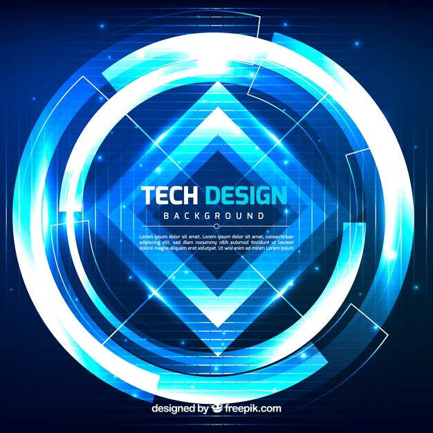 Fondo tecnológico en estilo abstracto