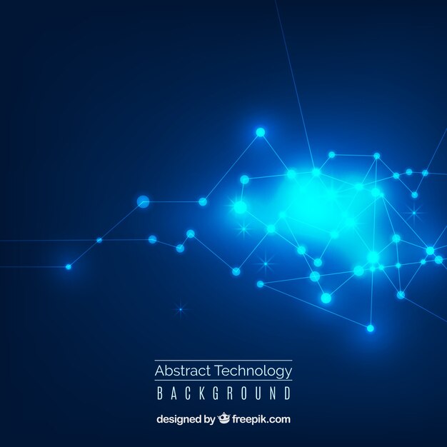 Fondo tecnológico en estilo abstracto