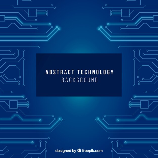 Fondo tecnológico en estilo abstracto