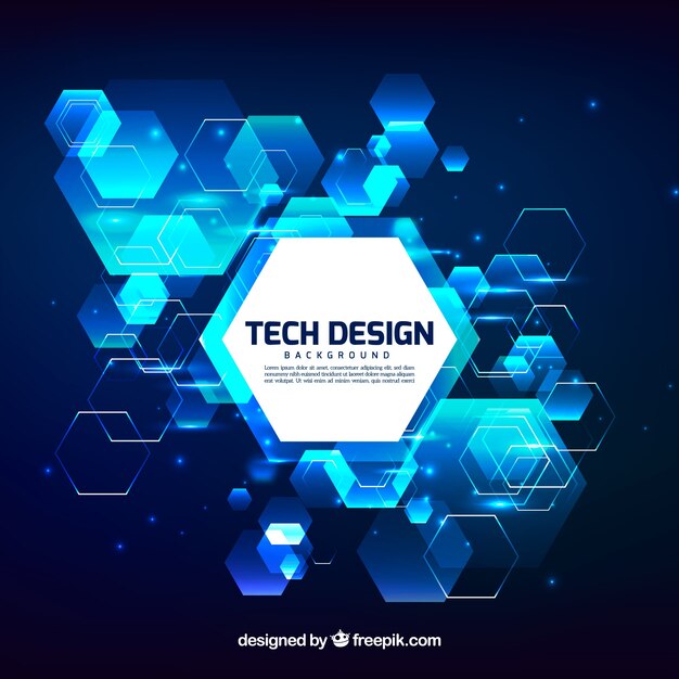Fondo tecnológico en estilo abstracto