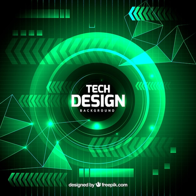 Fondo tecnológico en estilo abstracto
