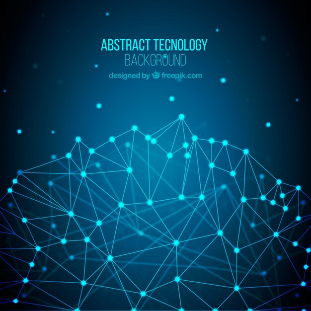 Fondo tecnológico en estilo abstracto