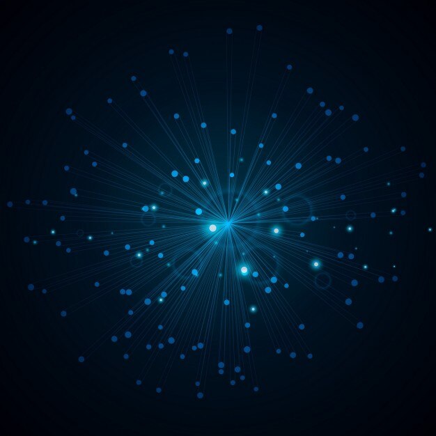 Fondo tecnológico con estrellas