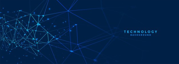 fondo tecnológico futurista de estilo poli bajo para la conectividad a Internet