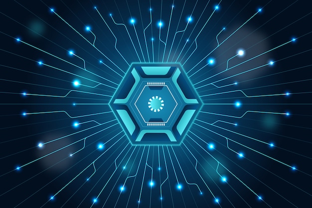 Fondo tecnológico futuristico