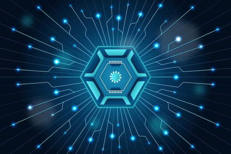 Vector gratuito fondo tecnológico futuristico