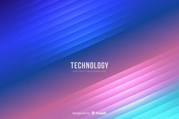 Fondo tecnológico luces de neón realistas