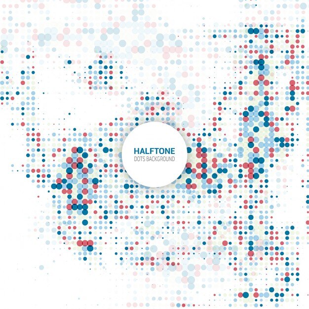 Fondo tecnológico con puntos de semitono