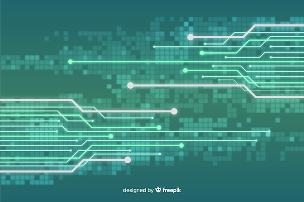 Vector gratuito fondo tecnológico