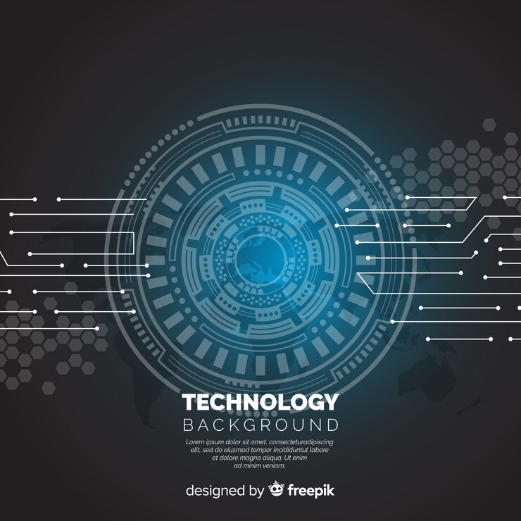 Vector gratuito fondo tecnológico