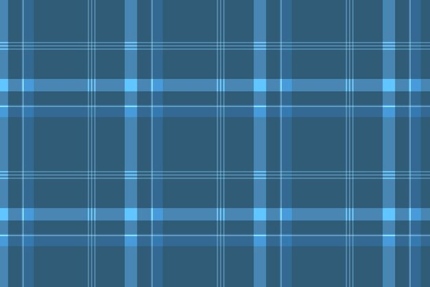 Fondo de tela escocesa, tartán azul, vector de diseño tradicional