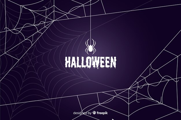 Fondo de telaraña de Halloween