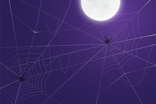 Fondo de telaraña de halloween