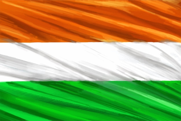 Vector gratuito fondo del tema de la bandera tricolor del día de la independencia india del 15 de agosto