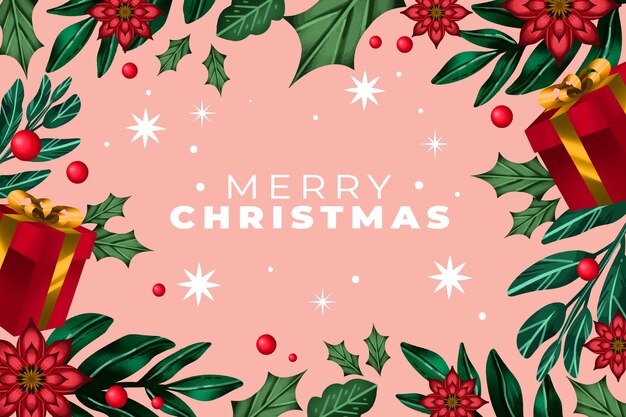 Fondo de temporada de navidad acuarela