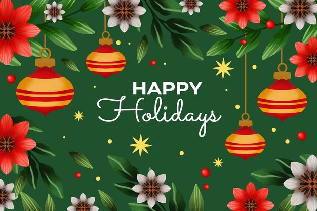 Fondo de temporada de navidad acuarela